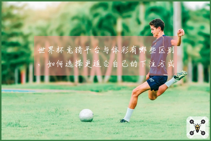世界杯竞猜平台与体彩有哪些区别，如何选择更适合自己的下注方式？